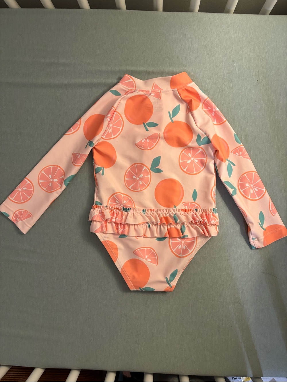 Carters Tangerine Swimsuit - One piece Rashguard - Picture 2 of 4